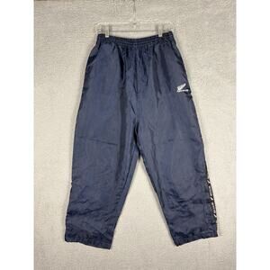 New Zealand All Blacks Track Pants Men’s Large Blue Flannel Lined Drawstring
